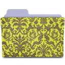 rebelheart damask chartreuse icon